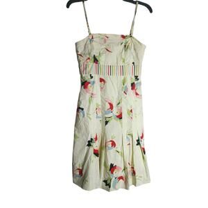 Anthropologie maeve inagua floral Dress yellow size 2